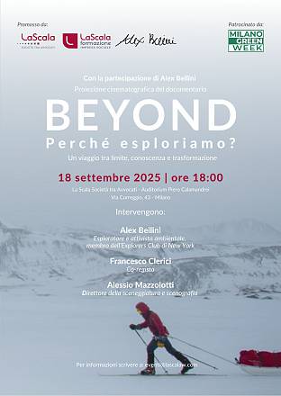Proiezione speciale di beyond, il film documentario con alex bellini presso l’auditorium piero calamandrei di la scala società tra avvocati